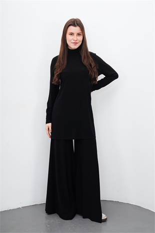 Maxi Tunik & Pantolon Takım-Siyah
