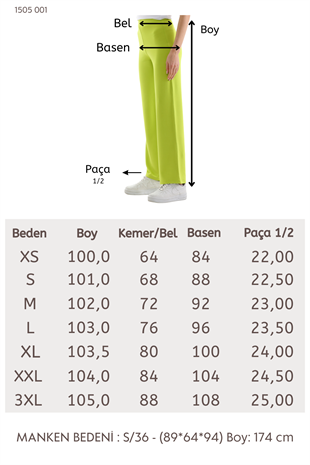 Viskon 2 iplik likra Eşofman Alt-Kiwi