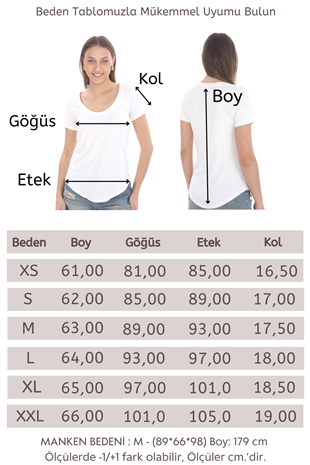 Viskon Dökümlü Dekolte Yaka Tişört-Beyaz