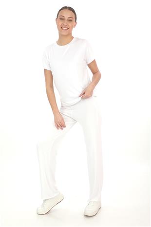 Tişört & Pantolon Takım-Beyaz