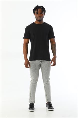 Erkek Oversize Tişört-Siyah