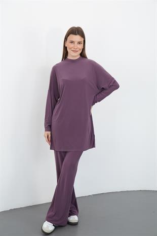 Sandy Pantolon&Tunik Takım-Gül Kurusu