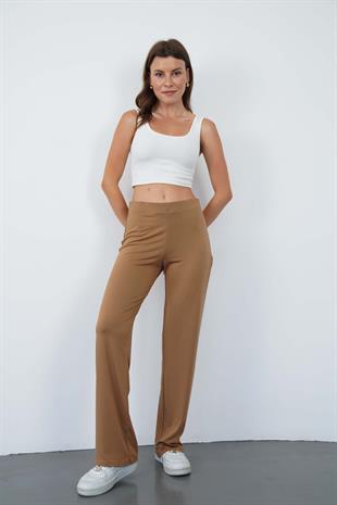  Extra Yumuşak Uzun Viskon Pantolon Home&Outdoor-Tarçın