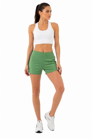 Extra Yumuşak Viskon Şort Home&Beach-Yeşil