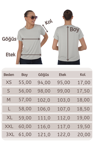 Viskon Dökümlü Tişört-Gri