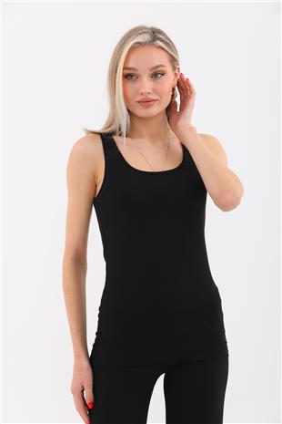 Extra Yumuşak Viskon Atlet Home&Outdoor-Siyah