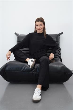 Sandy Pantolon&Tunik Takım-Siyah