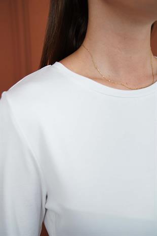 Kadın Viskon Full Likra Tunik 2li Paket-Siyah-Beyaz