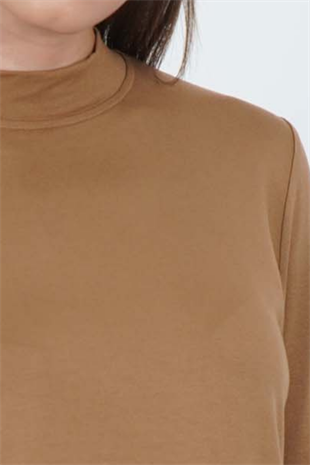 Viskon Dik Yaka Tunik-Tarçın