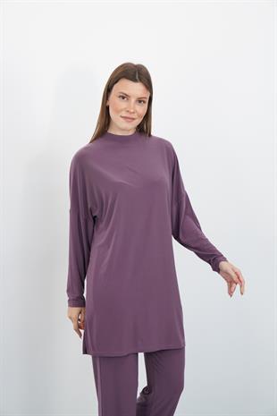 Sandy Pantolon&Tunik Takım-Gül Kurusu