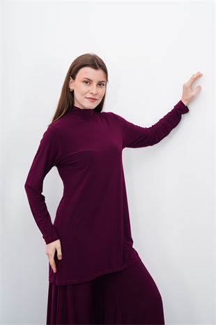 Dik Yaka Sandy Tunik-Vişne