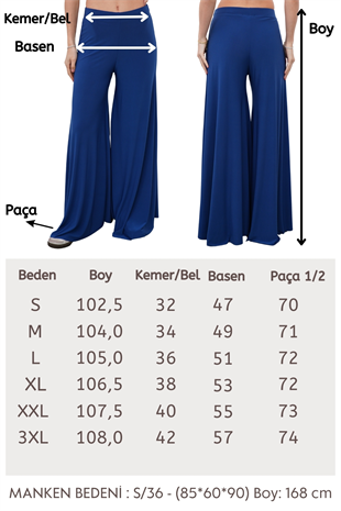 Maxi Tunik & Pantolon Takım-İndigo