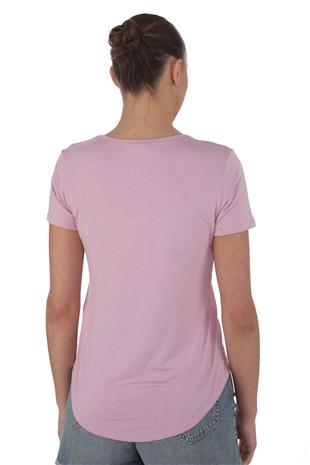Extra Yumuşak Viscon Tişört-Lavanta Pembesi 