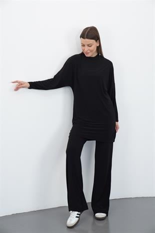 Sandy Pantolon&Tunik Takım-Siyah