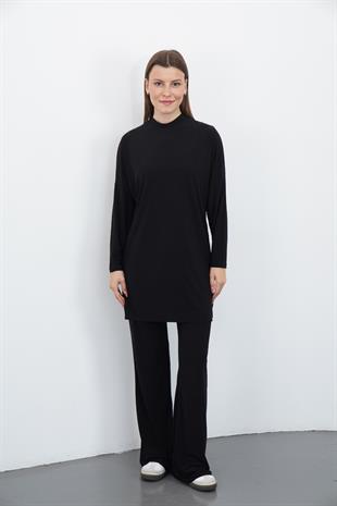 Sandy Pantolon&Tunik Takım-Siyah