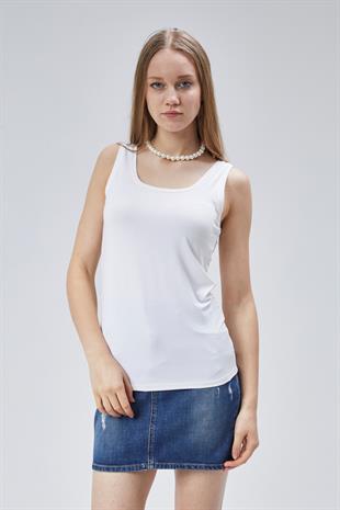 Extra Yumuşak Viskon Atlet Home&Outdoor-Ekru