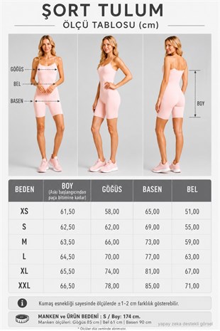İnce Askılı Body Tulum -Pembe