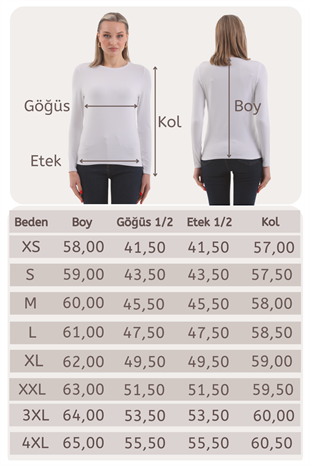 Kadın Modal  Tişört-Beyaz