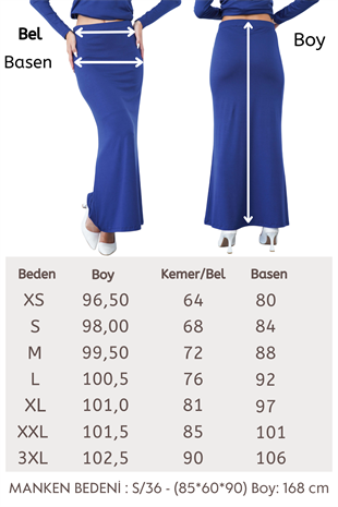 Viskon Tunik & Etek Takım-Lacivert