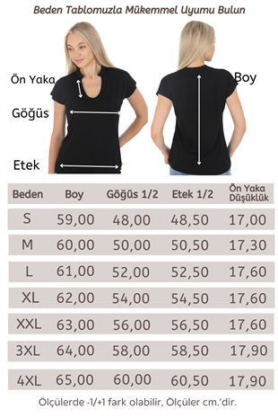 Soft Viskon Bluz-Siyah