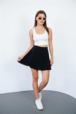 Şort Etek-Siyah