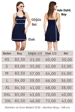  İnce Askılı Sırt Dekolteli V Yaka Kloş Elbise -Koyu Lacivert