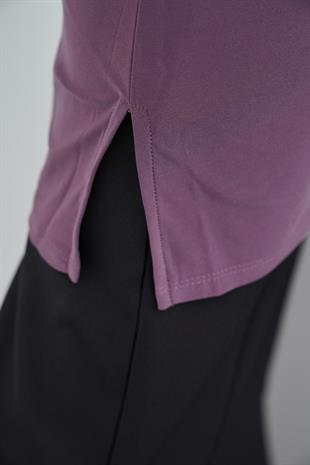 Tesettür Extra Uzun Tunik-Gül Kurusu