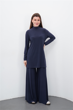 Maxi Tunik & Pantolon Takım-Füme
