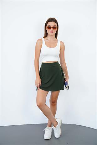 Şort Etek-Haki