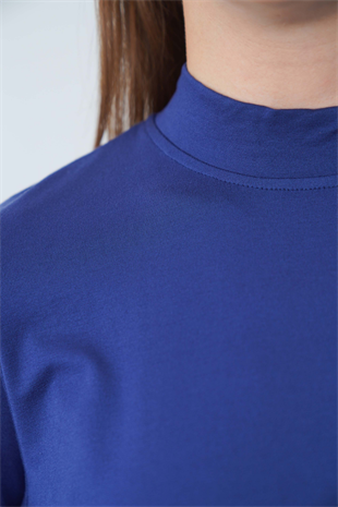 Viskon Dik Yaka Tunik-Lacivert
