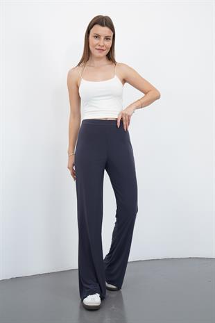 Nira Kadın Maxi Boy İspanyol Paça Sandy Pantolon-Füme