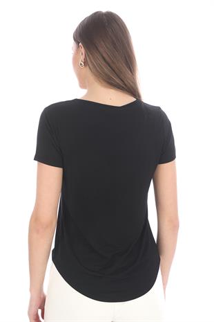 Extra Yumuşak Viscon 2li Tişört -Siyah-Beyaz