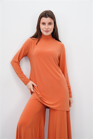 Maxi Tunik & Pantolon Takım-Kayısı