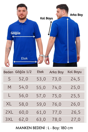 Polo Yaka Kısa Kol-Koyu Mavi