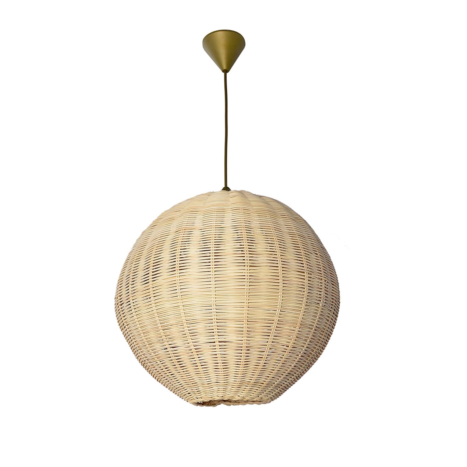 Avize Çarşısı BAMBU Eskitme Renkli, Hasır Şapkalı, Sarkıt Avize, BAMBU.04