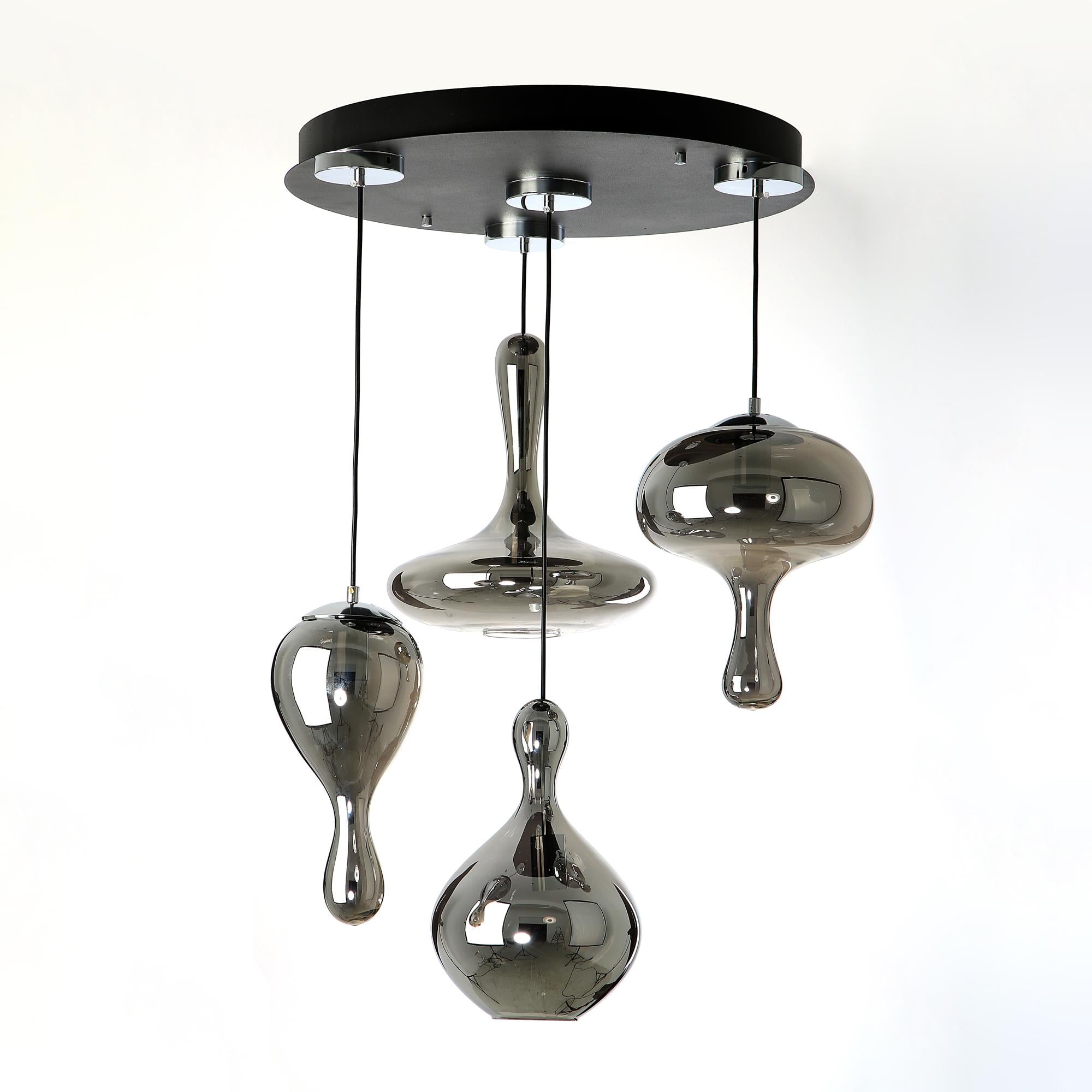 Avize Çarşısı, Bohem Füme Cam, Sarkıt Avize E.HW3504-4