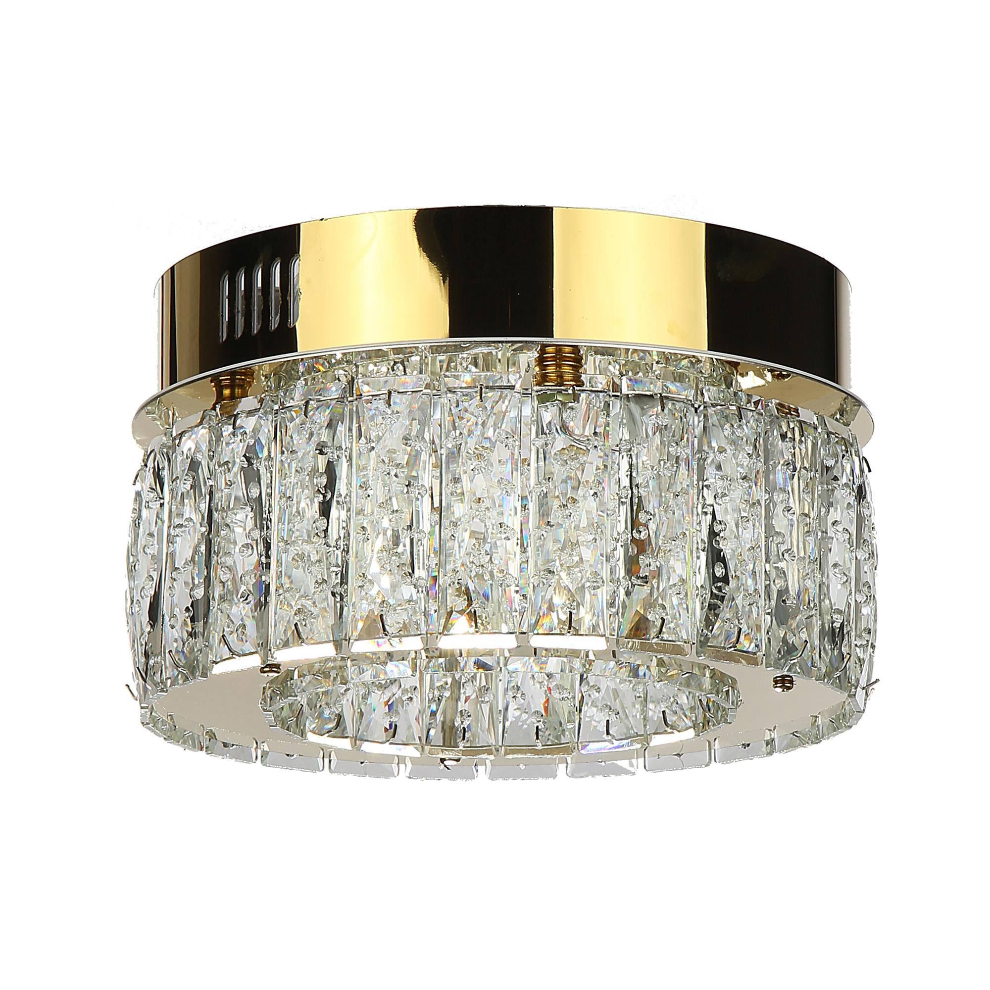 Avize Çarşısı Fine Art Shiny Ring Taşlı, Ledli Gold Plafonyer Avize BS.7480-58-30PL