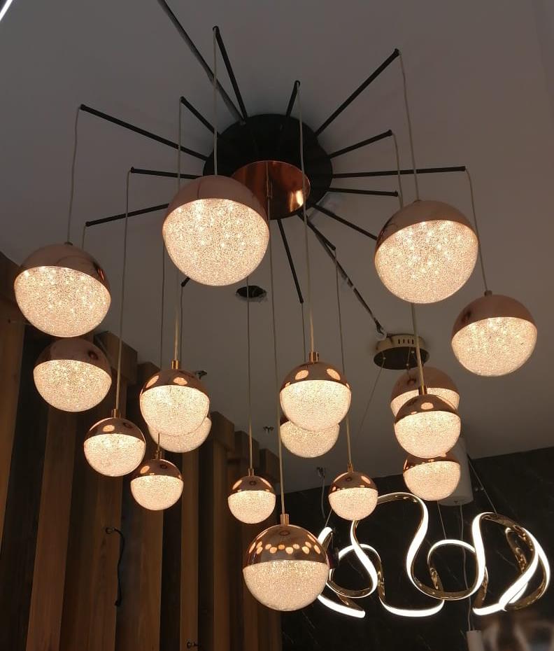 Avize Çarşısı Bohem Kant Ledli Avize BS.9287-53-16