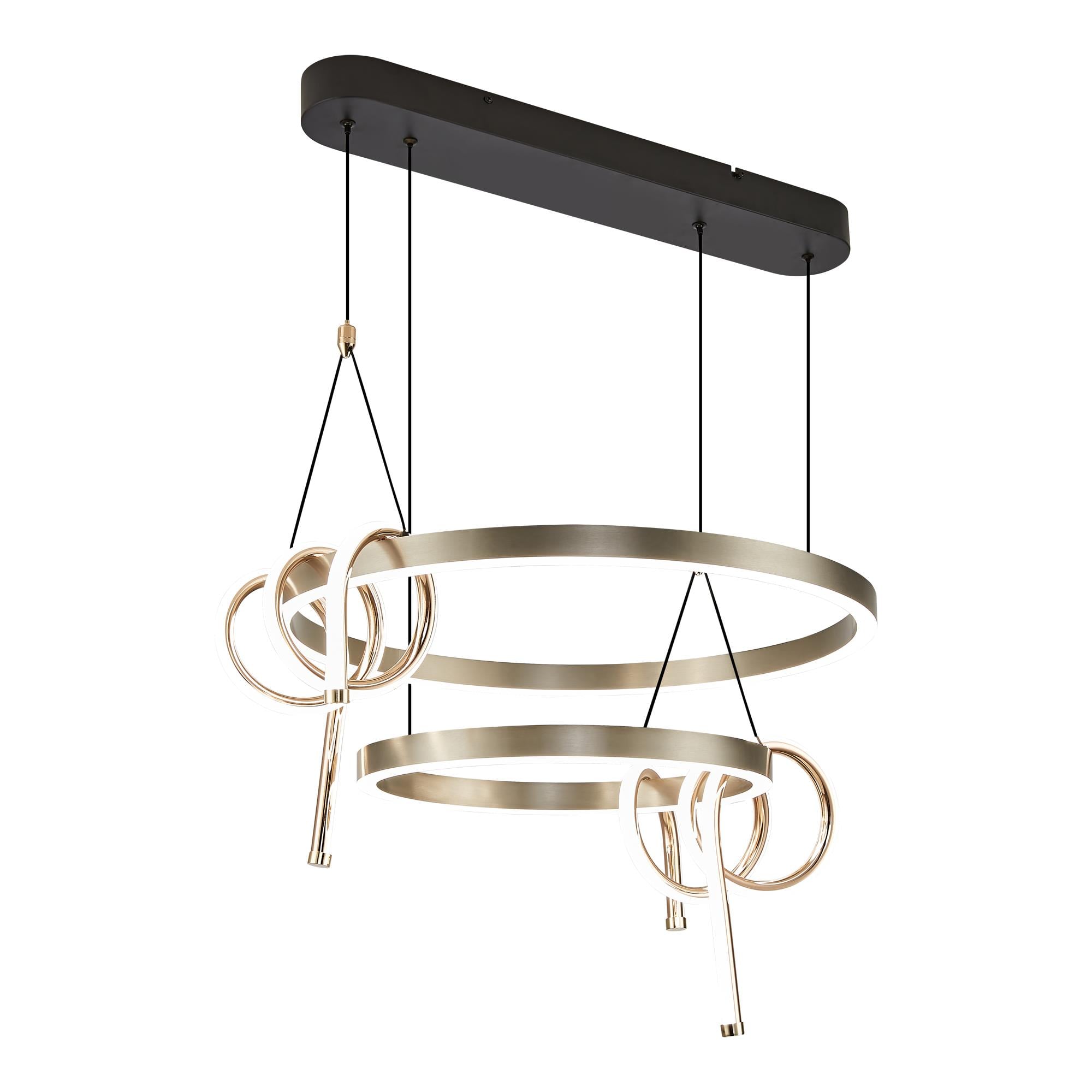 Avize Çarşısı Led Avize E.D398-600+400