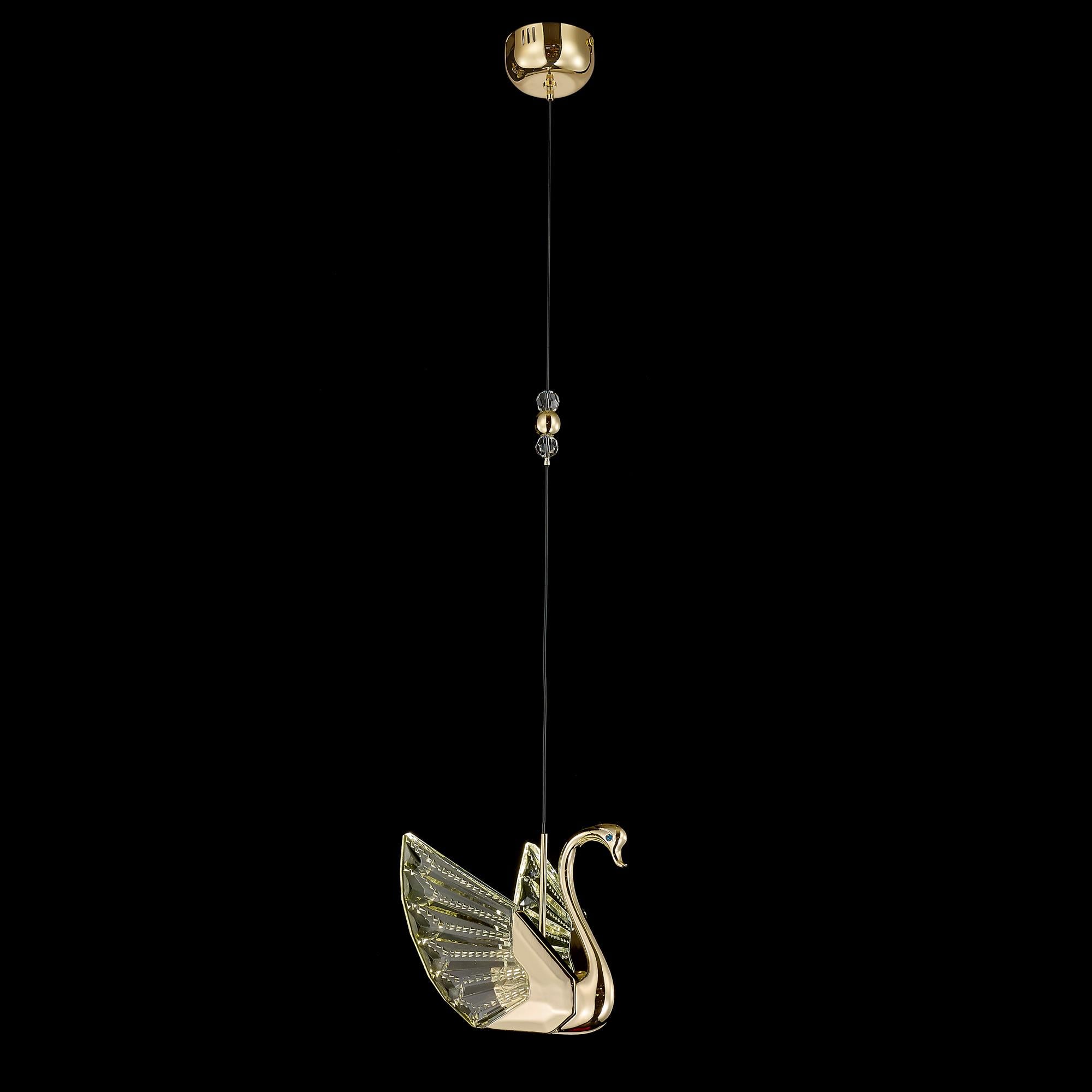 Avize Çarşısı Led Luxury Sigma Kuğu Tekli Sarkıt Ledli Avize BS.E.9003A