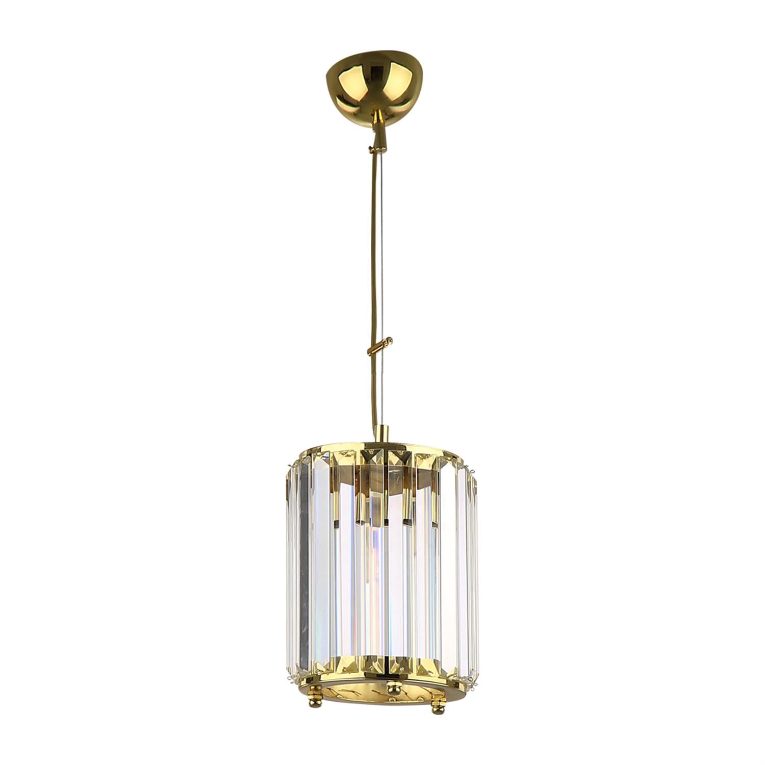 Avize Çarşısı Luce Gold Renkli, Taşlı, Tekli Sarkıt Avize, BS.7428-58-15