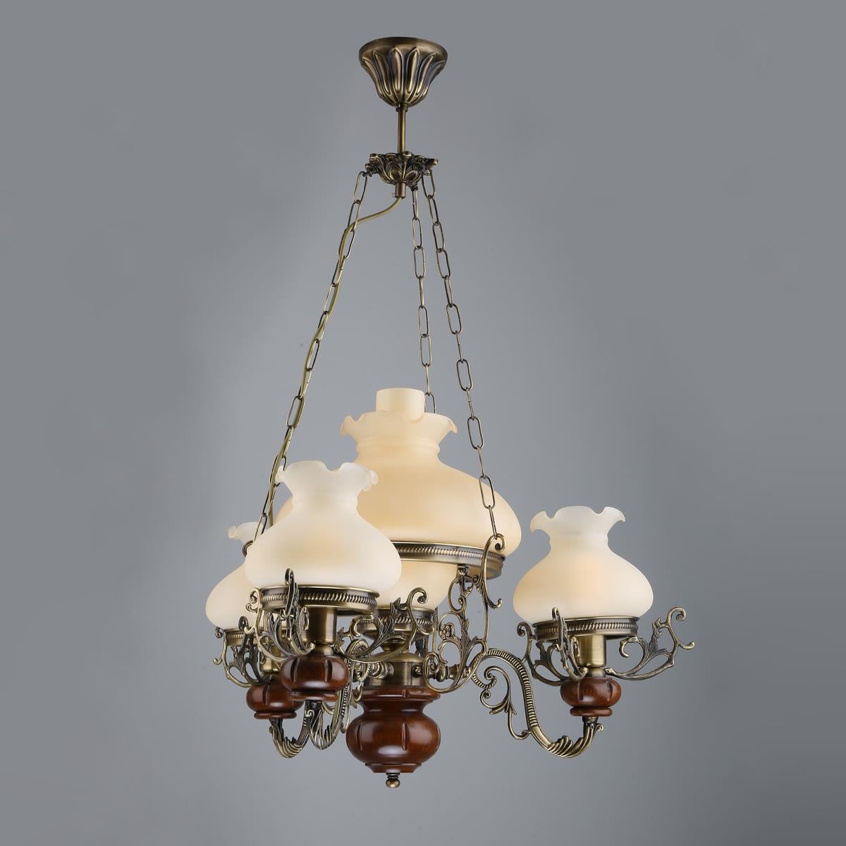 Avize Çarşısı Natural Collection Aladdin Eskitme Camlı 3lü Sarkıt Avize BS.2007-62-24 A