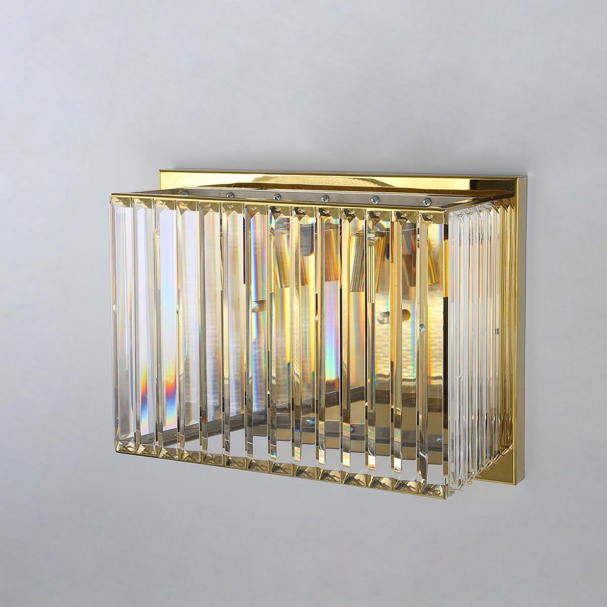 Avize Çarşısı Pırlanta Gold Renkli Kristal Taşlı Duvar Aplik BS.7746-78-39
