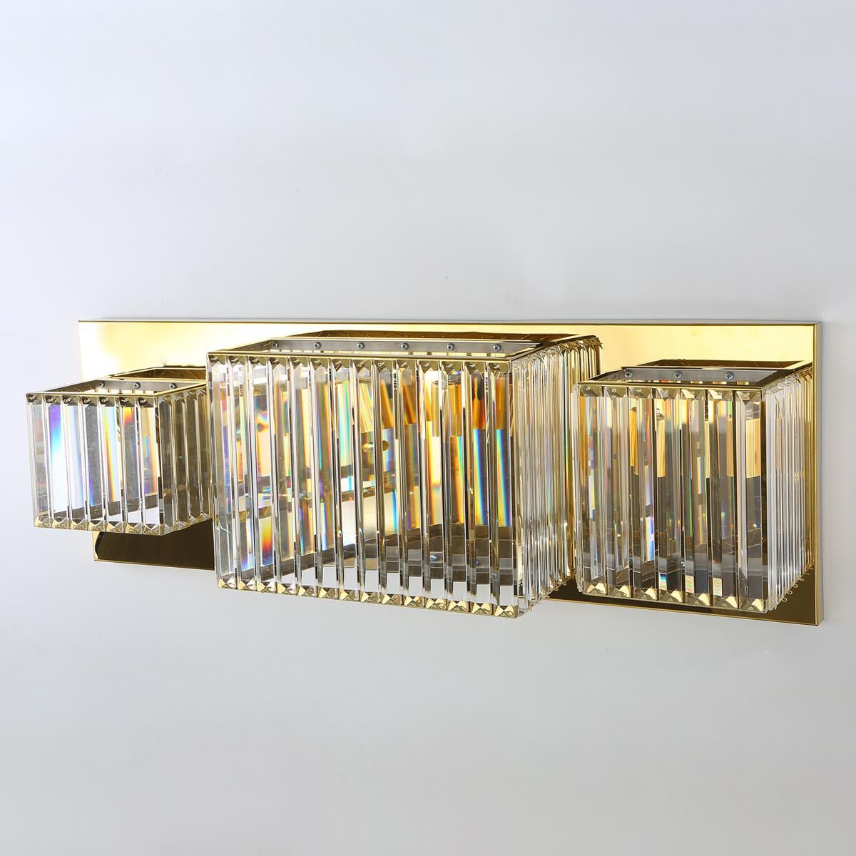 Avize Çarşısı Pırlanta Gold Renkli Kristal Taşlı Duvar Aplik BS.7746-78-49