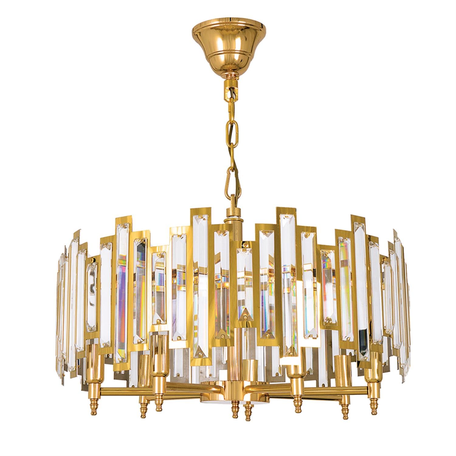 Avize Çarşısı Theon Gold Renkli, Taşlı, Sarkıt Avize, BS.7376-58-50