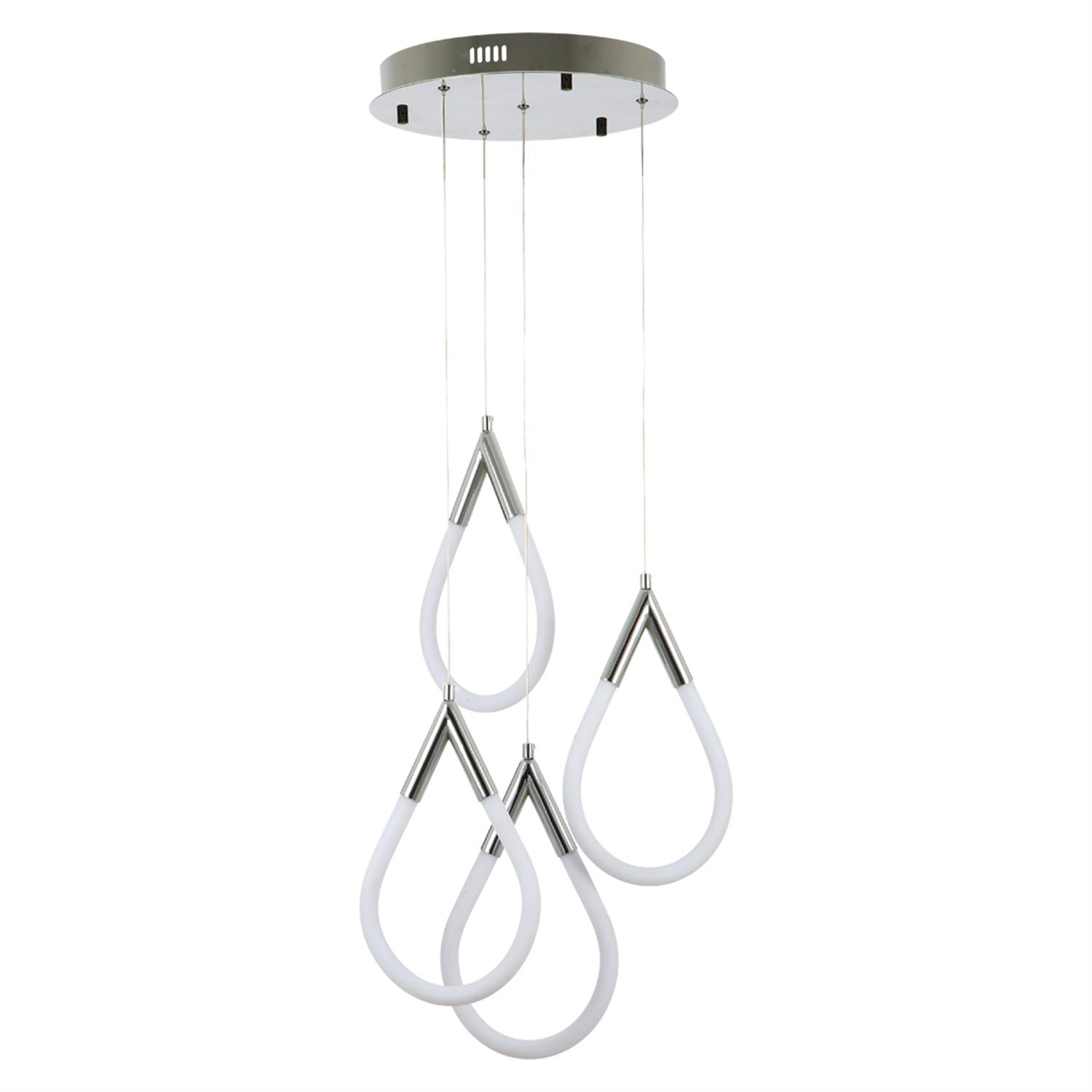 Avize Çarşısı White Rose Eskitme Renkli, Ledli, 4lü Sarkıt Avize, BS.4232-52-44