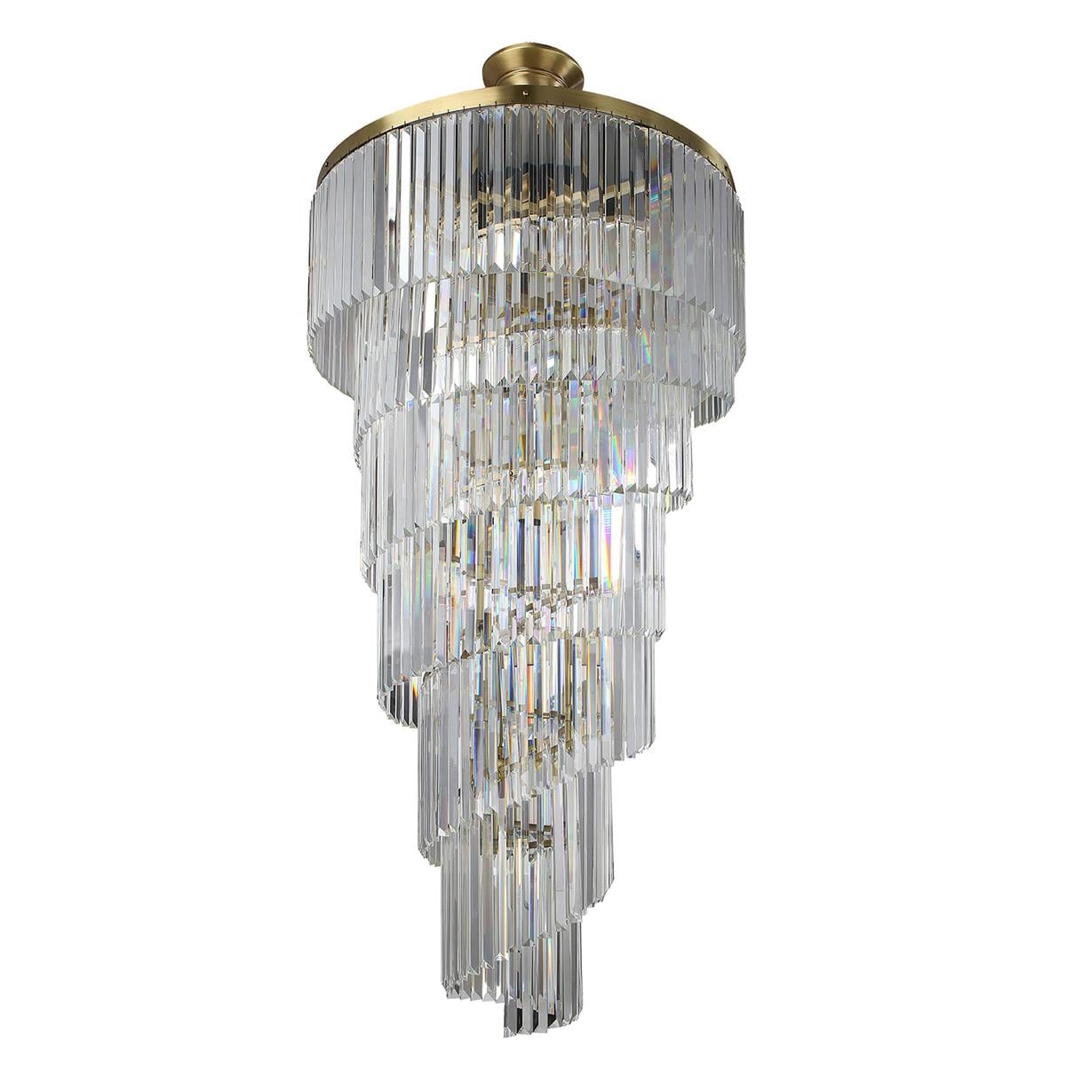 Avize Çarşısı Zeus Kristal Taşlı Sprial Avize BS.2089-52-70T