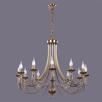 Avize Çarşısı Daylight 12 kollu Eskitme Sarkıt Avize BS.3102-52-12