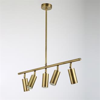 Avize Çarşısı Trendy 5 li Eskitme Spot Oynar Başlıklı Sarkıt Avize BS.2953-52-15