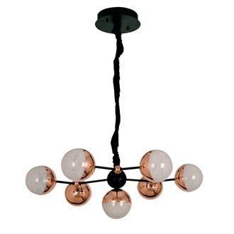 Avize Çarşısı Bohem Molekül 7li Bakır Ledli Avize BS.9273-53-07